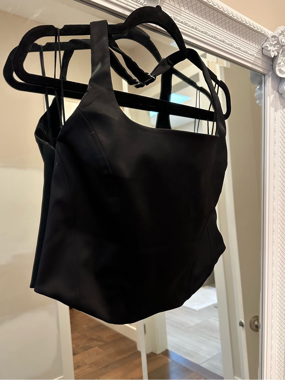 Aritzia Satin Halter Bustier